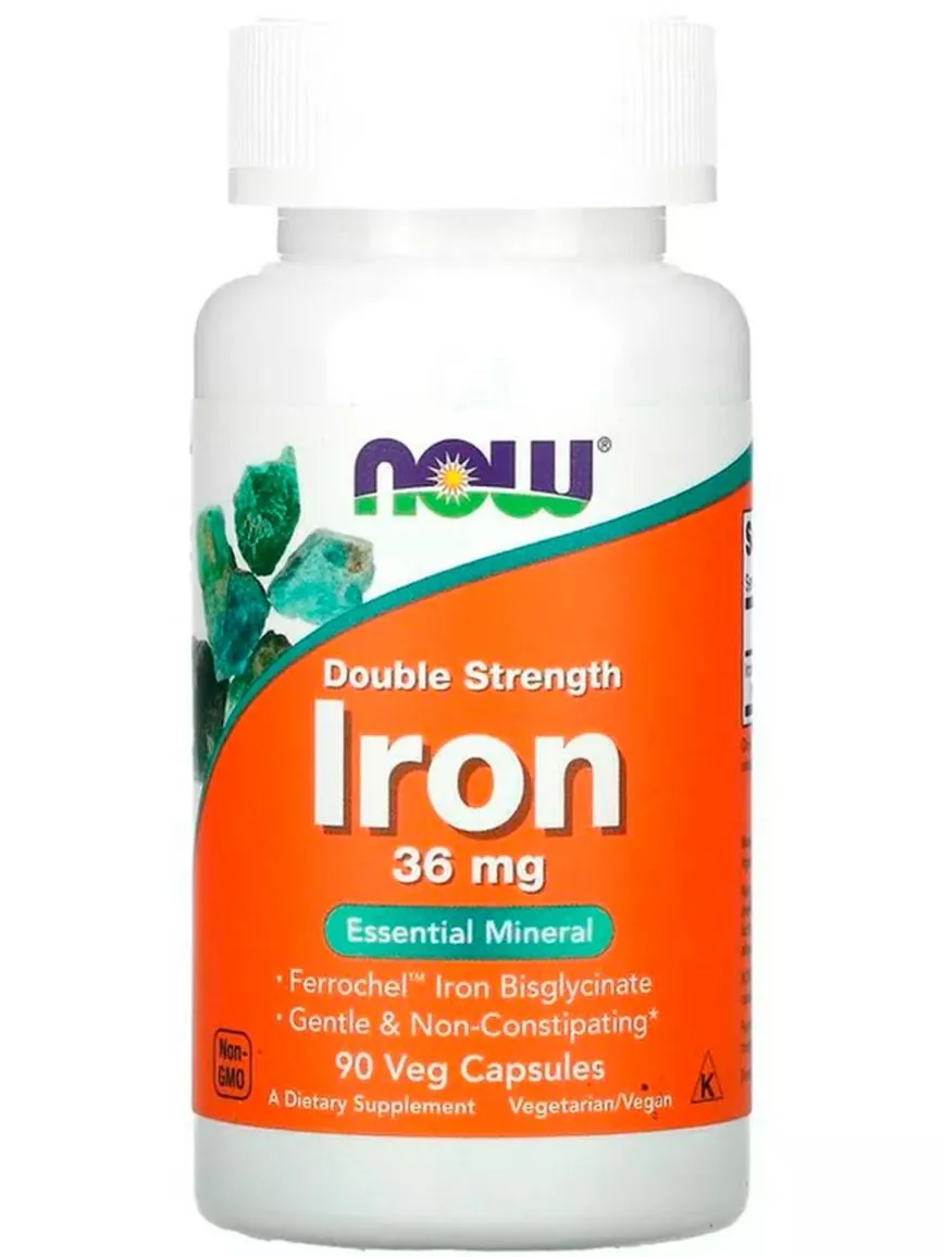 Железо безглицинат (Iron 36 mg), 90 капсул